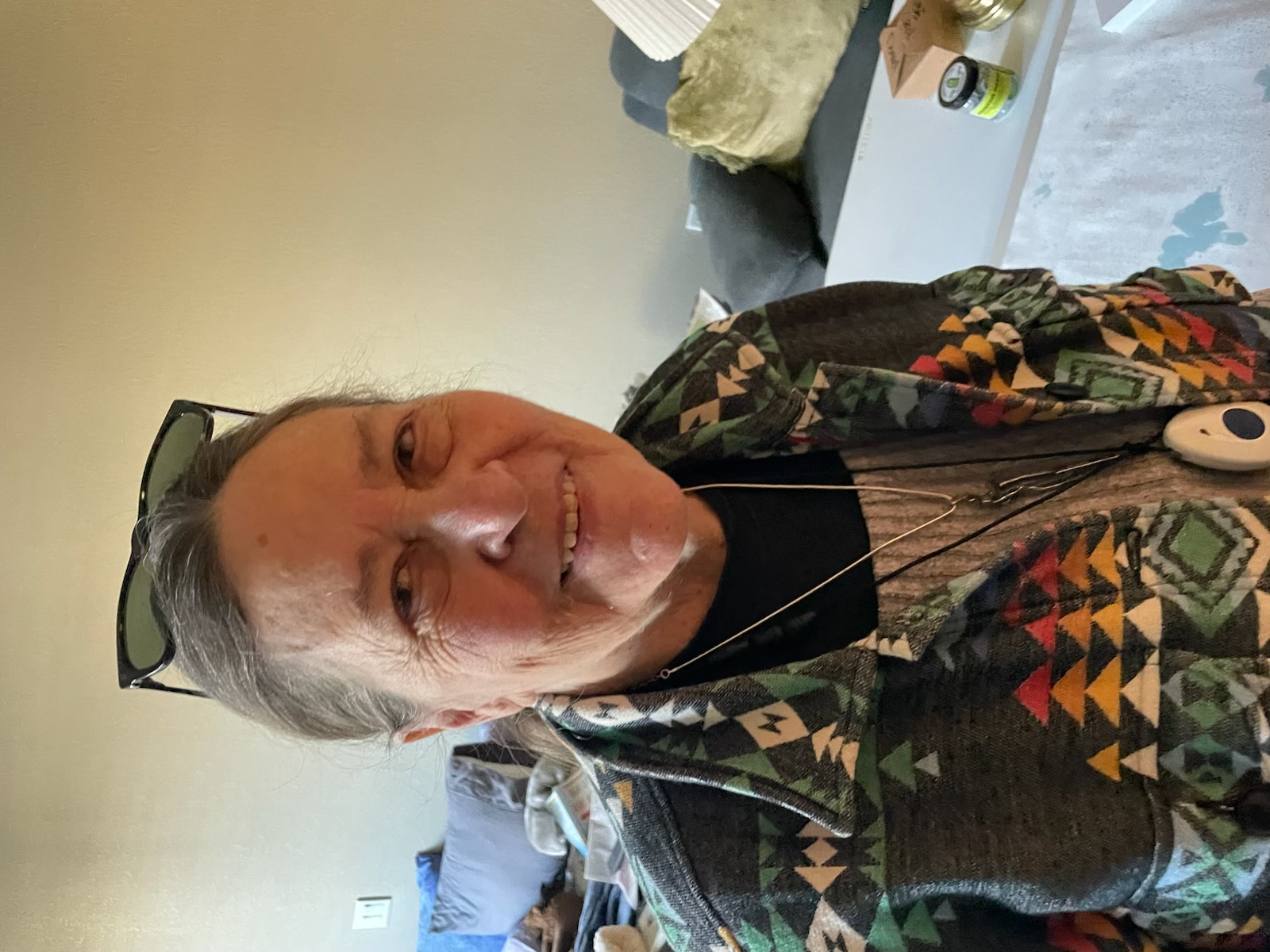 A smile during a check-in